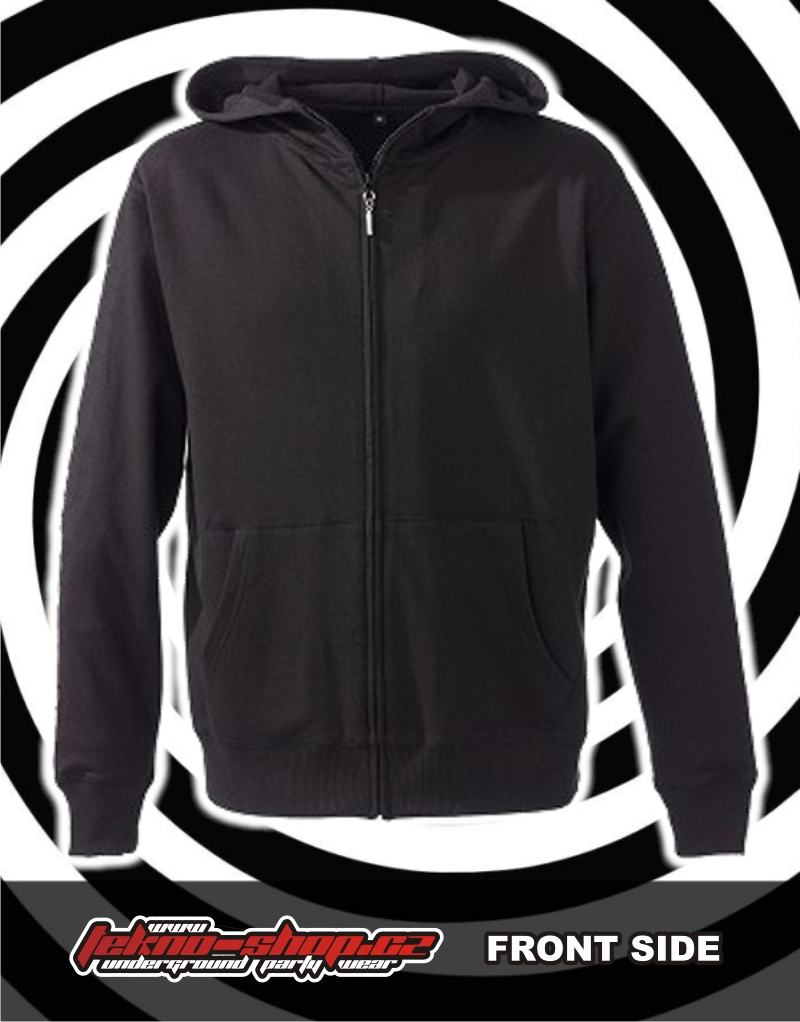 TEKNOSHOP Virus Sound System Bloody Repro mikina na zip s kapucí s potiskem