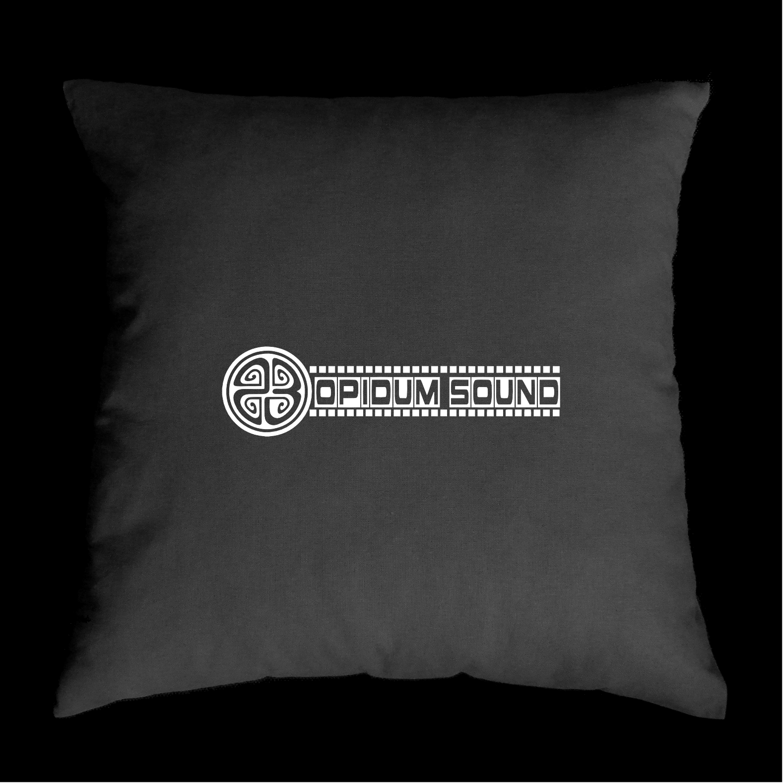 TEKNOSHOP Opidum Sound 23 OUR SIGN tekno polštářek s potiskem červený