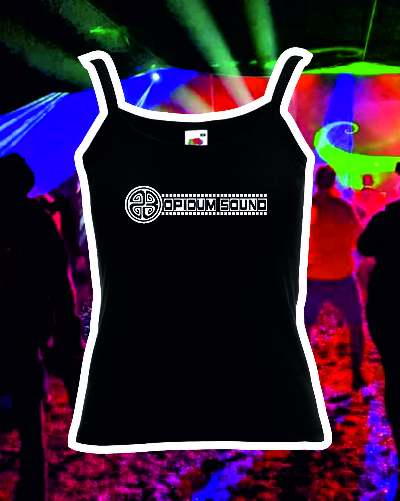 TEKNOSHOP Opidum Sound 23 OUR SIGN tekno tílko s potiskem dámské L červené