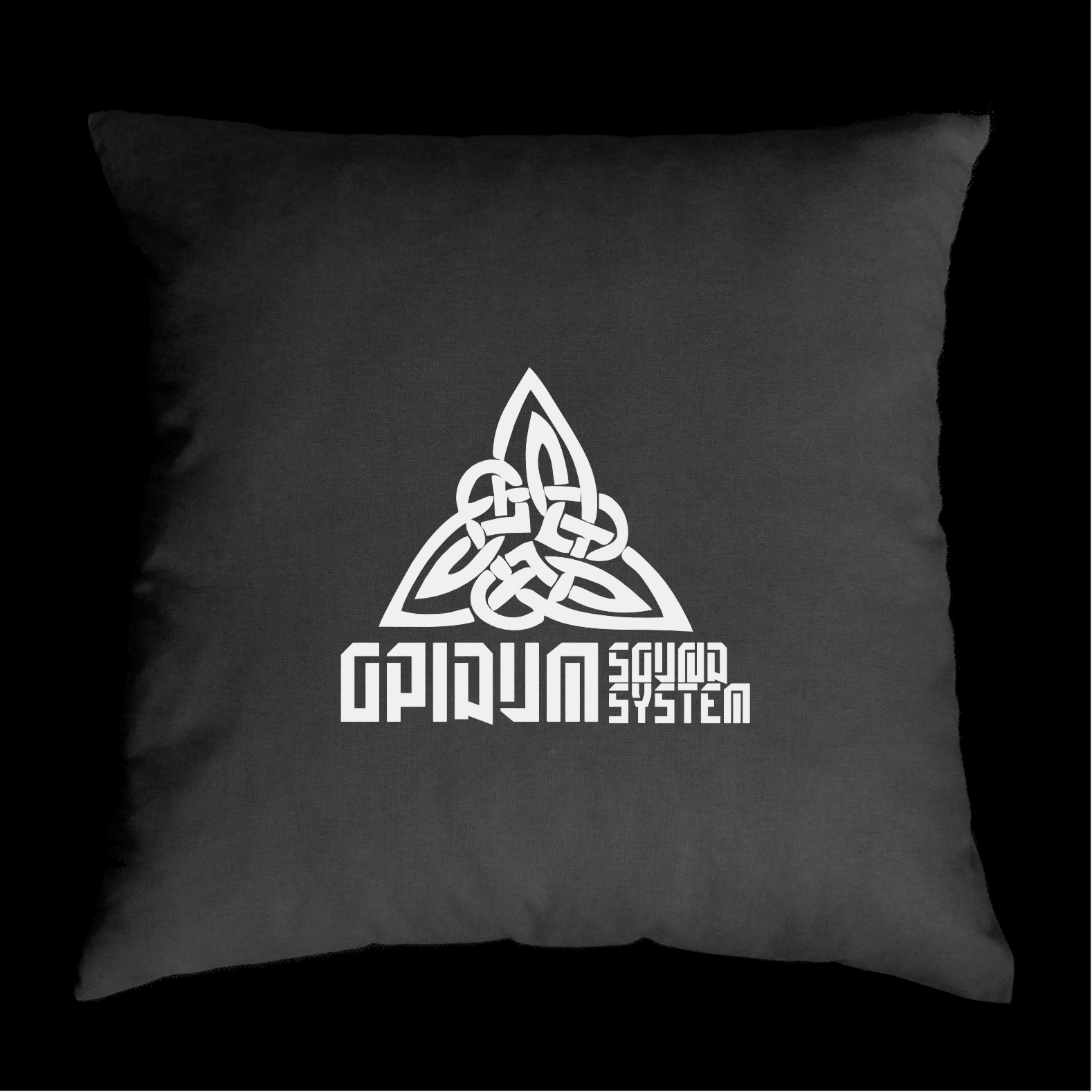 TEKNOSHOP Opidum Sound Eye tekno polštářek s potiskem červený