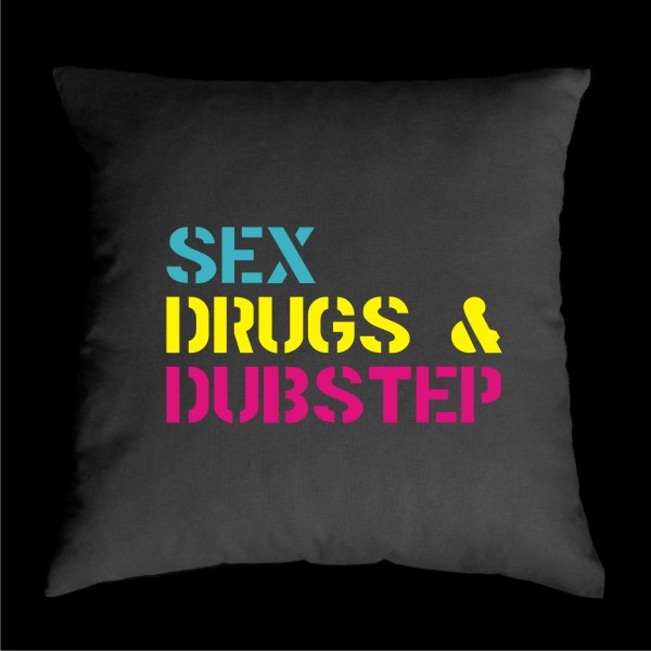 TEKNOSHOP SD a Dubstep dnb polštářek s potiskem zelený