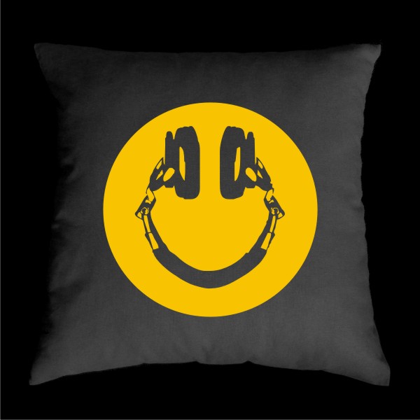 TEKNOSHOP Smile dnb polštářek s potiskem modrý