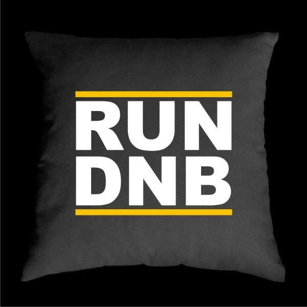 TEKNOSHOP RUN DNB polštářek s potiskem černý