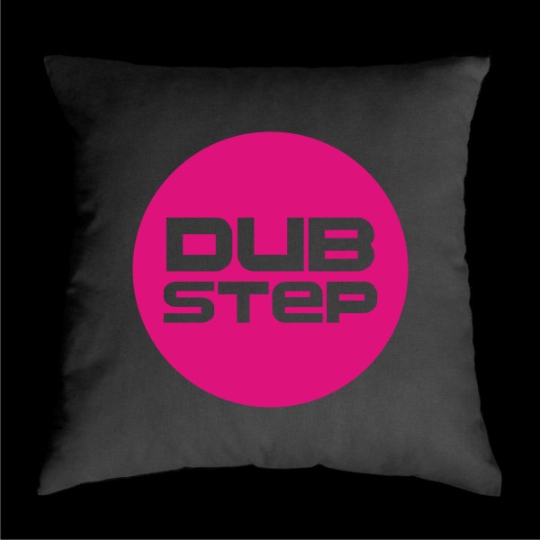 TEKNOSHOP Dubstep Circle dnb polštářek s potiskem modrý