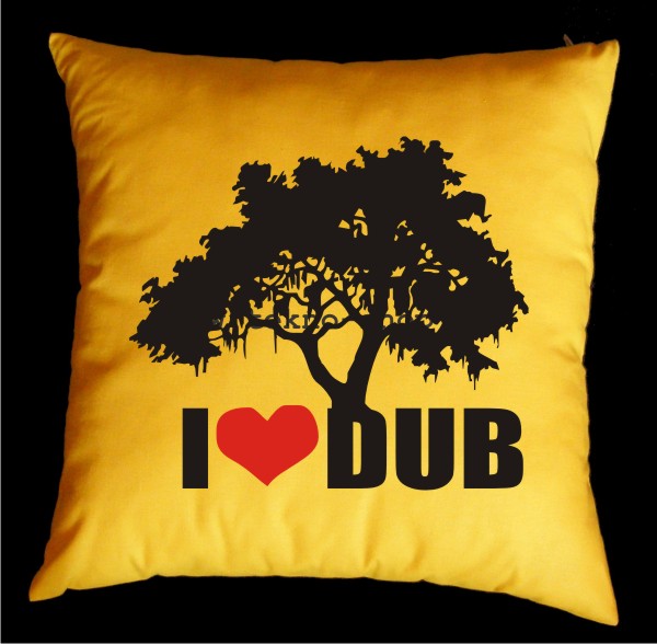TEKNOSHOP I Love Dub dnb polštářek s potiskem