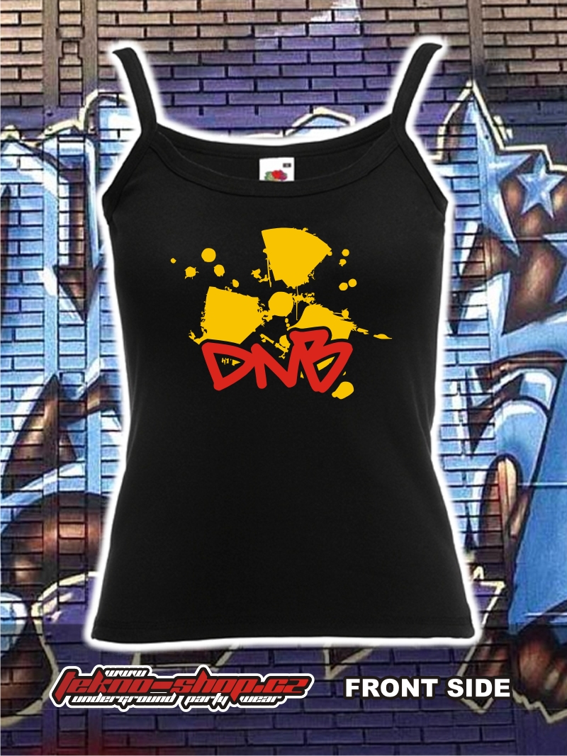TEKNOSHOP DNB RADIOACTIVE tílko s potiskem dámské L červené