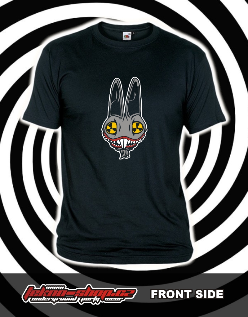 TEKNOSHOP Toxic Bunny tekno tričko s potiskem pánské M červené