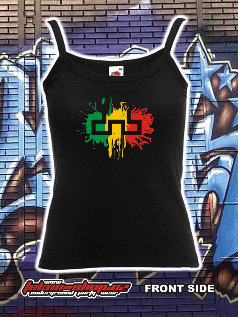 TEKNOSHOP RASTA DNB tílko s potiskem dámské