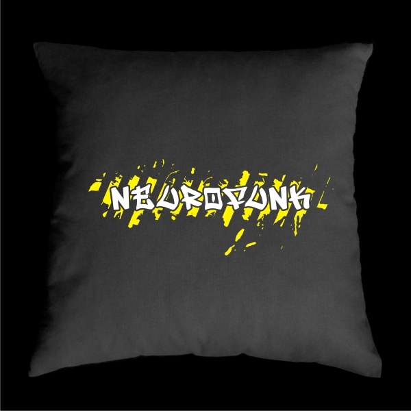 TEKNOSHOP NEUROFUNK dnb polštářek s potiskem zelený