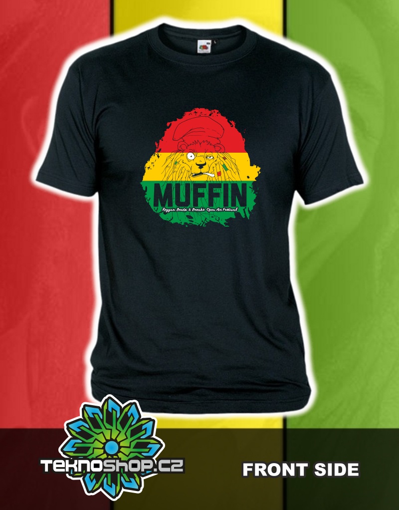 TEKNOSHOP Muffin 2016 Lev dnb tričko s potiskem pánské