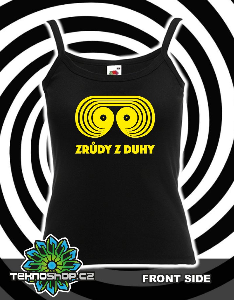 TEKNOSHOP Zrůdy z Duhy tílko s potiskem dámské L červené