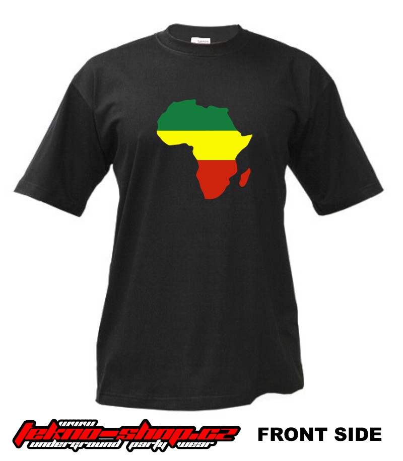 TEKNOSHOP RASTA AFRIKA dnb tričko s potiskem dětské 116cm žluté