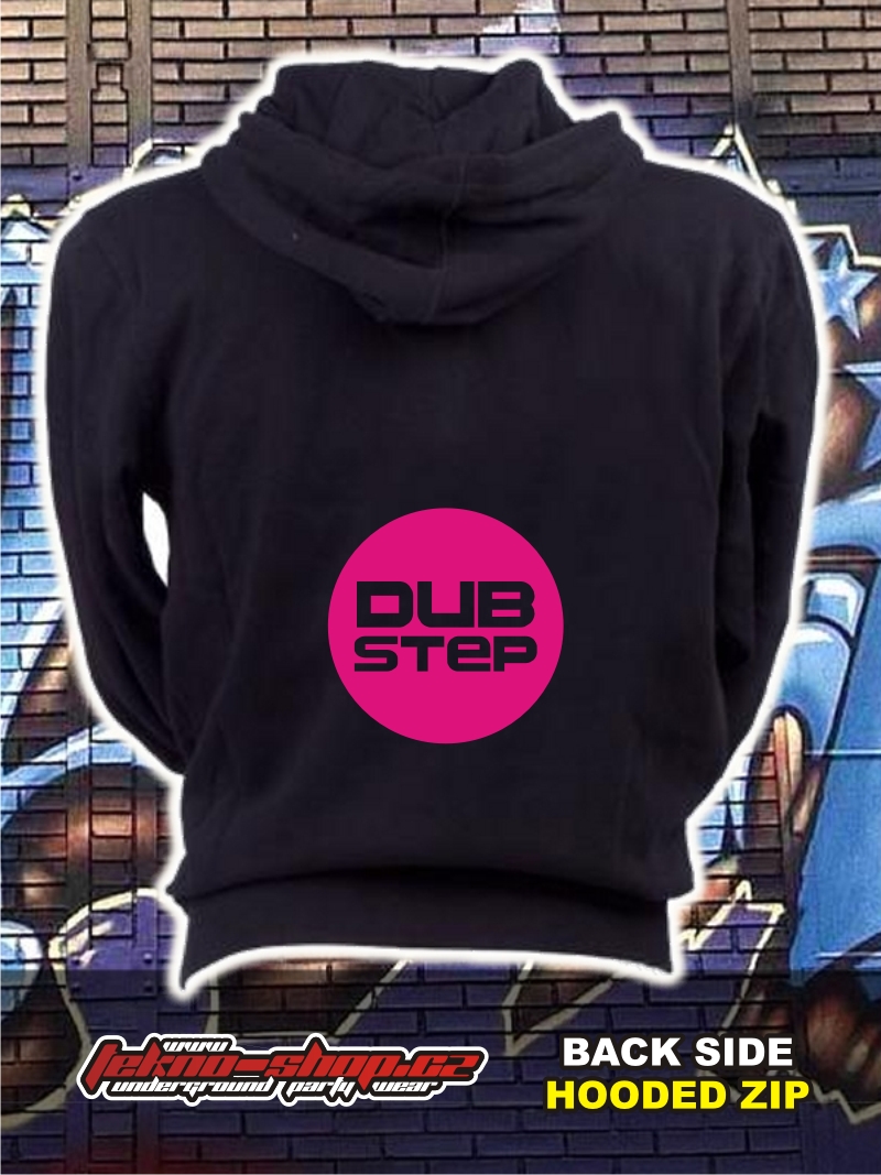 TEKNOSHOP DUBSTEP CIRCLE dnb mikina na zip s kapucí s potiskem
