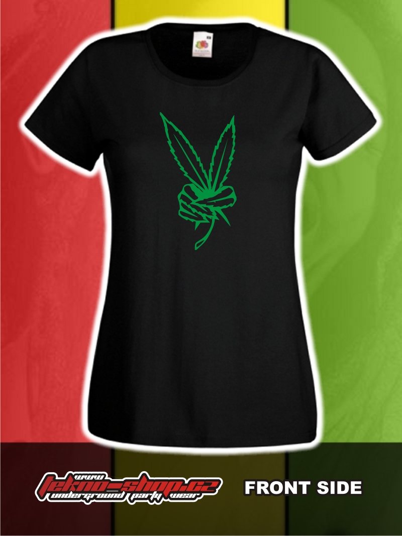TEKNOSHOP GREEN VICTORY dnb tričko s potiskem dámské M černé