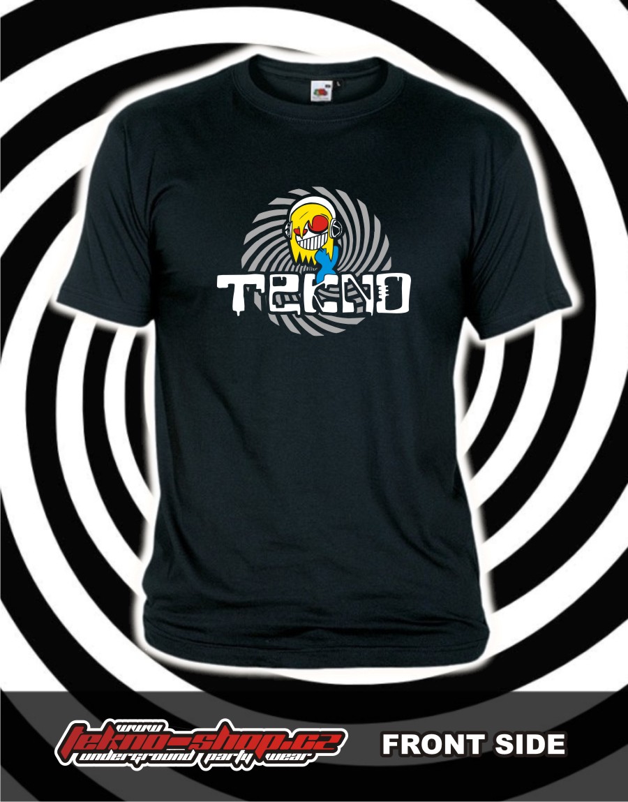 TEKNOSHOP Tekno Smile tričko s potiskem pánské M zelené
