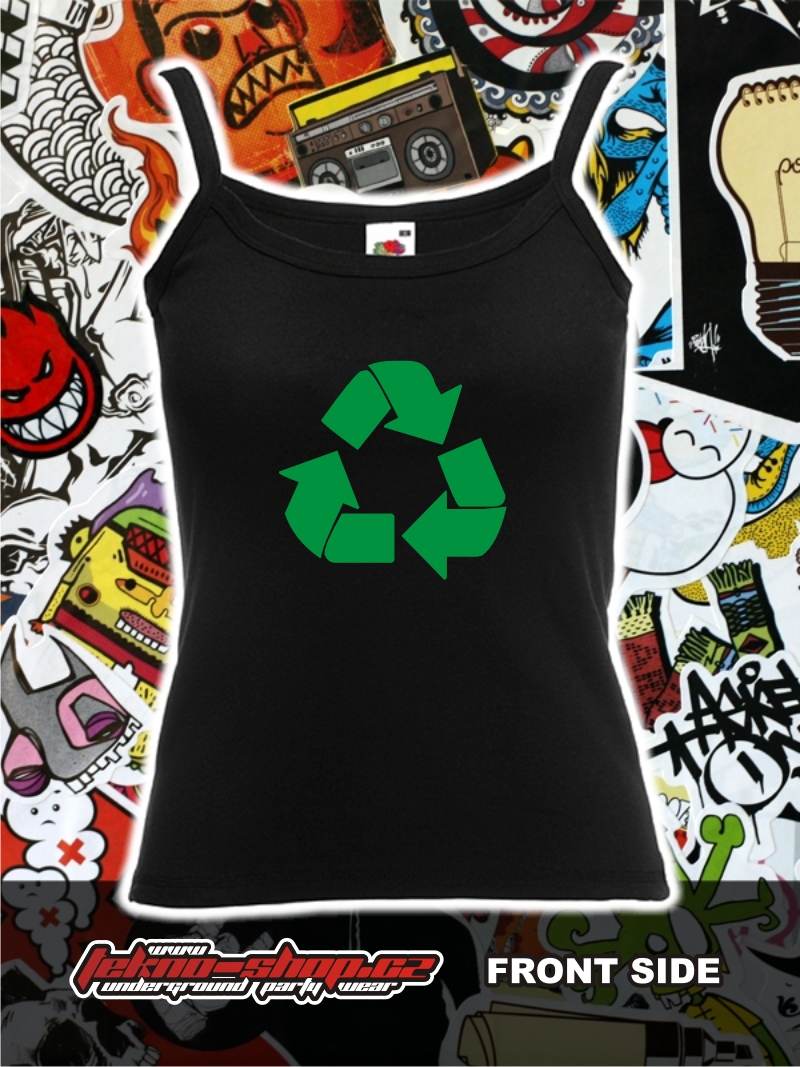 TEKNOSHOP Recyklace tekno tílko s potiskem dámské