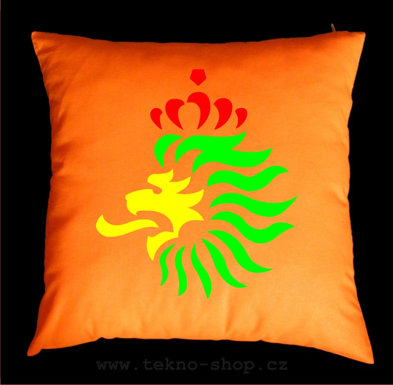 TEKNOSHOP RASTA LION HEAD dnb polštářek s potiskem