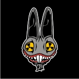 TEKNOSHOP Toxic Bunny tekno tílko s potiskem dámské