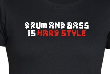 TEKNOSHOP DnB is HARD STYLE tričko s potiskem dámské