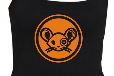TEKNOSHOP Cyber Mouse tekno tílko s potiskem dámské