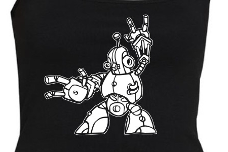 TEKNOSHOP Robo Dancer tekno tílko s potiskem dámské