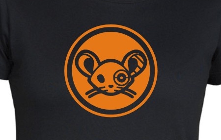 TEKNOSHOP Cyber Mouse tekno tričko s potiskem dámské