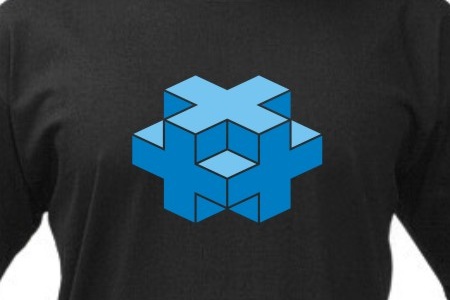 TEKNOSHOP HyperCube tekno tričko s potiskem pánské