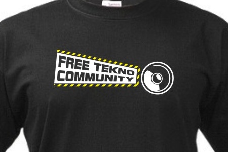 TEKNOSHOP Free Tekno Community tričko s potiskem pánské