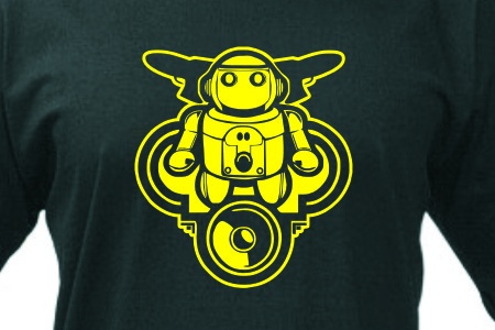 TEKNOSHOP CosmoBot tekno tričko s potiskem pánské