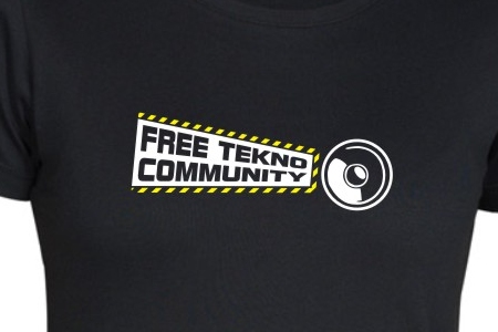 TEKNOSHOP Free Tekno Community tričko s potiskem dámské