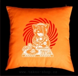 TEKNOSHOP Spiral Cat Dj tekno polštářek s potiskem