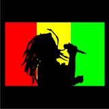 TEKNOSHOP RASTA DREAD dnb mikina na zip s kapucí s potiskem
