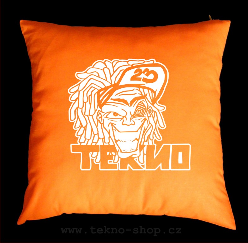 TEKNOSHOP TeknoBoy tekno polštářek s potiskem žlutý
